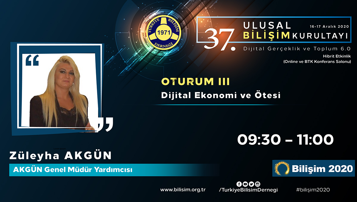 Züleyha AKGÜN - 37. Ulusal Bilişim Kurultayı 2020